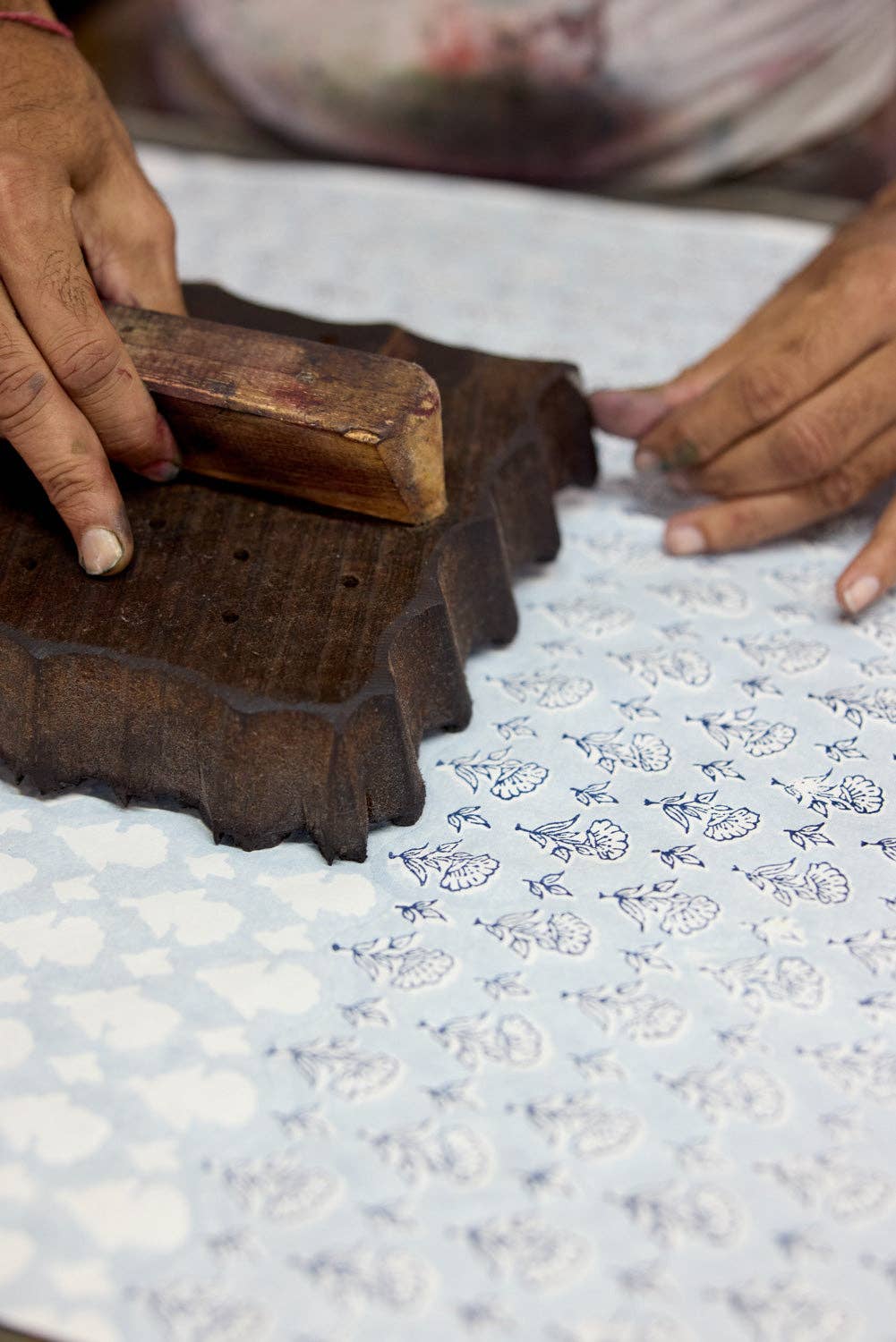 Hand Block Printed Gift Bags (Small) - Blue Stone Refresh