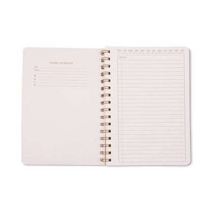 Tulip A5 Twin Wire Notebook - Pinwheel Pink
