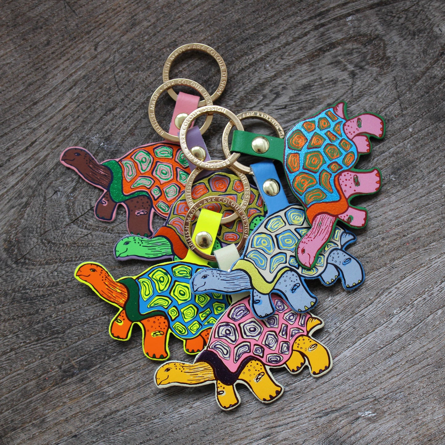 'Easy Going' Tortoise Key Ring