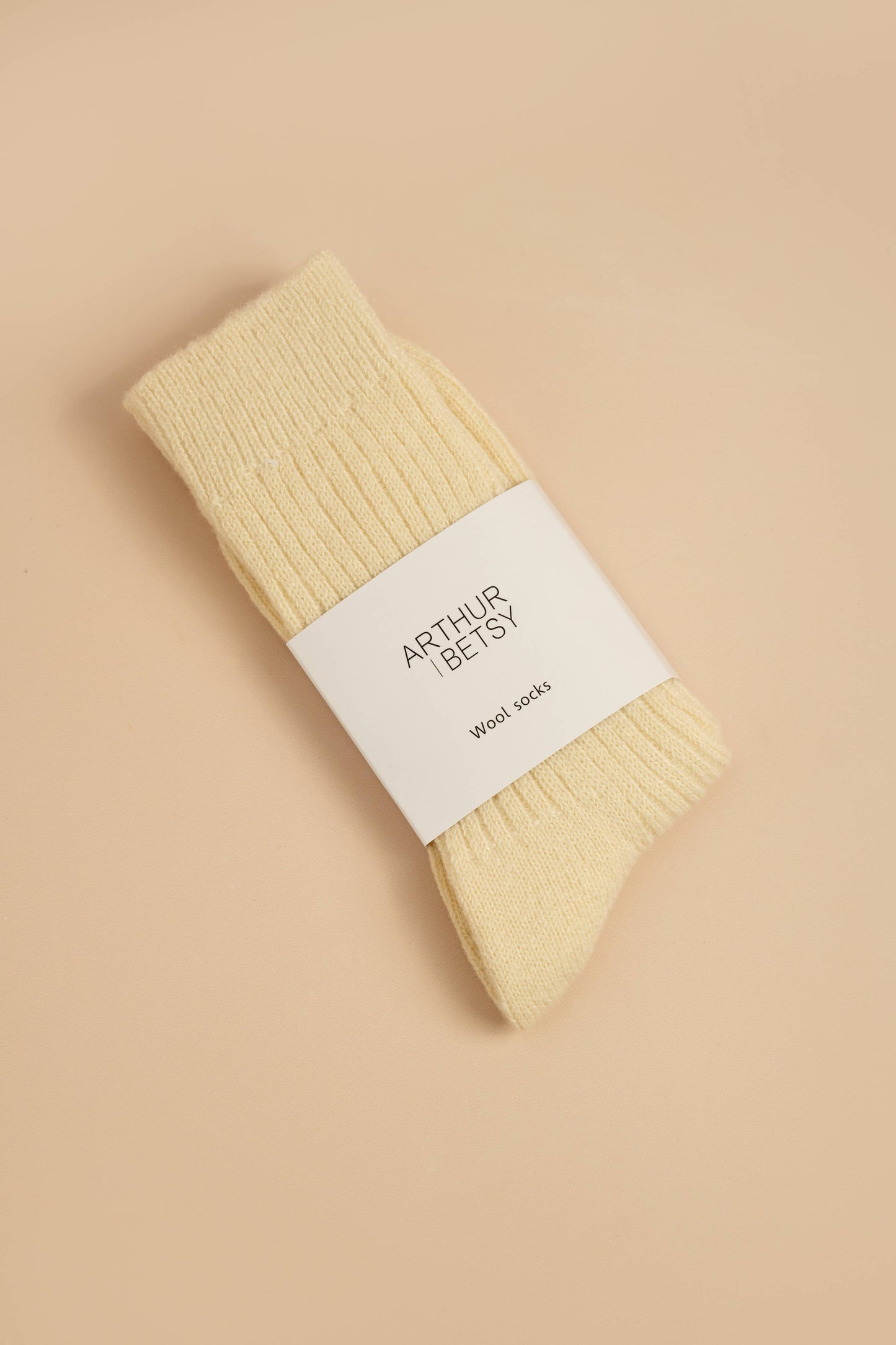 Cream Wool socks | luxury socks
