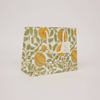 Hand Block Printed Gift Bags (Medium) - Sunshine Refresh