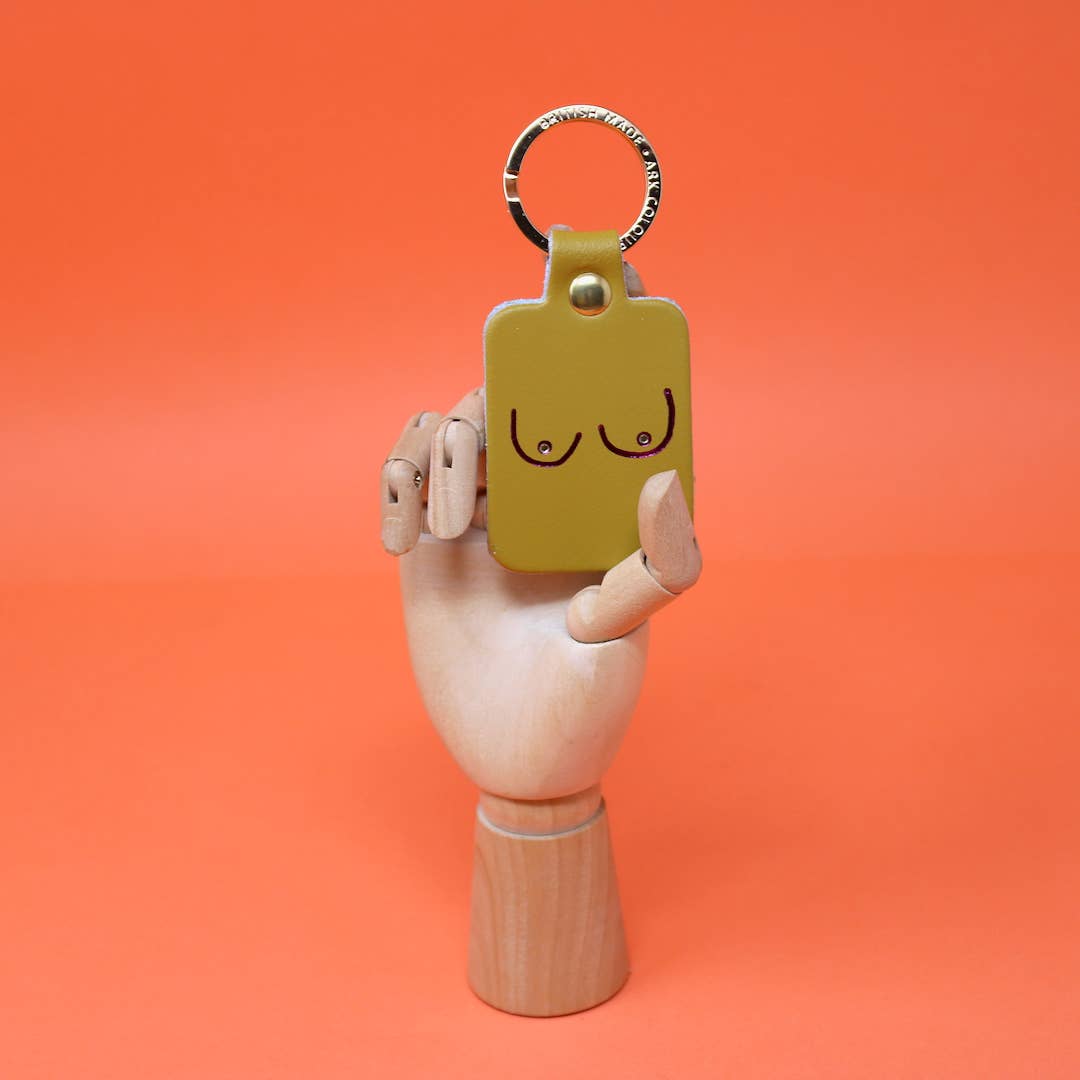 Boob Leather Key Ring