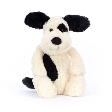 Bashful Rufferty Black & White Puppy Jellycat