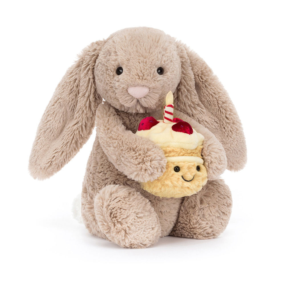 Bashful Beige Bunny 'Birthday' Jellycat