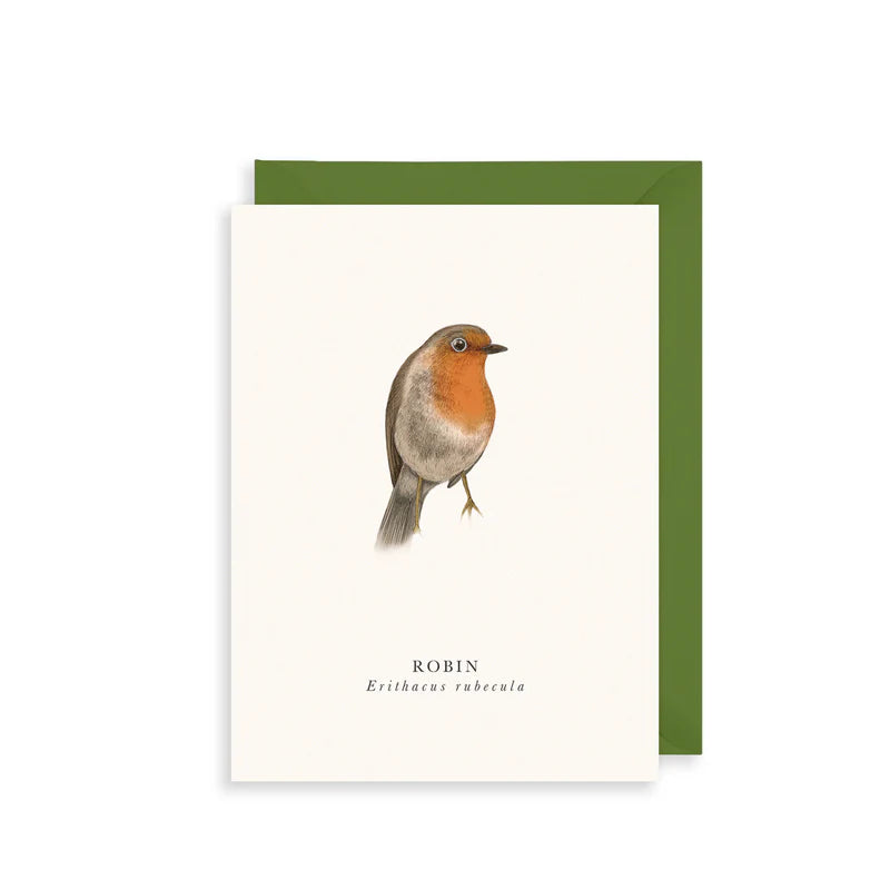 Small Greetings Card- Robin