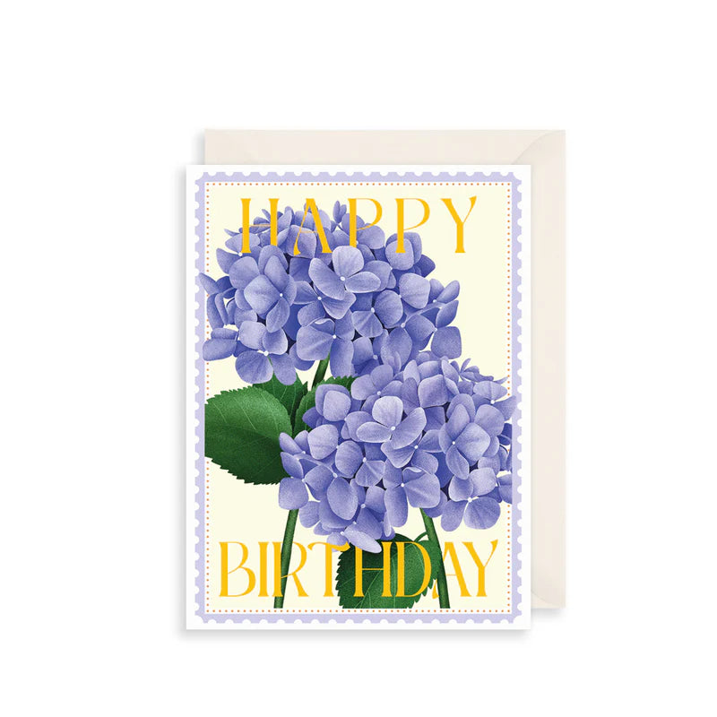 Happy Birthday Hydrangea Card