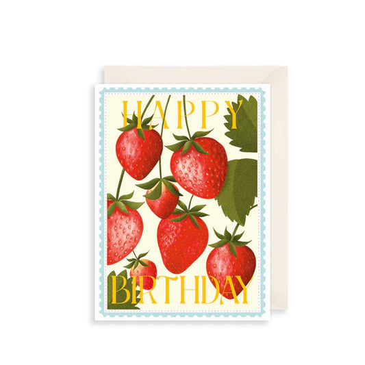 Strawberries | Small Birthday Card