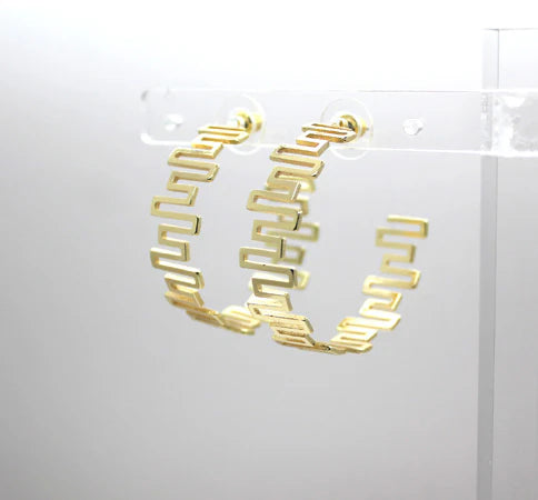 Large unique Hoop earrings