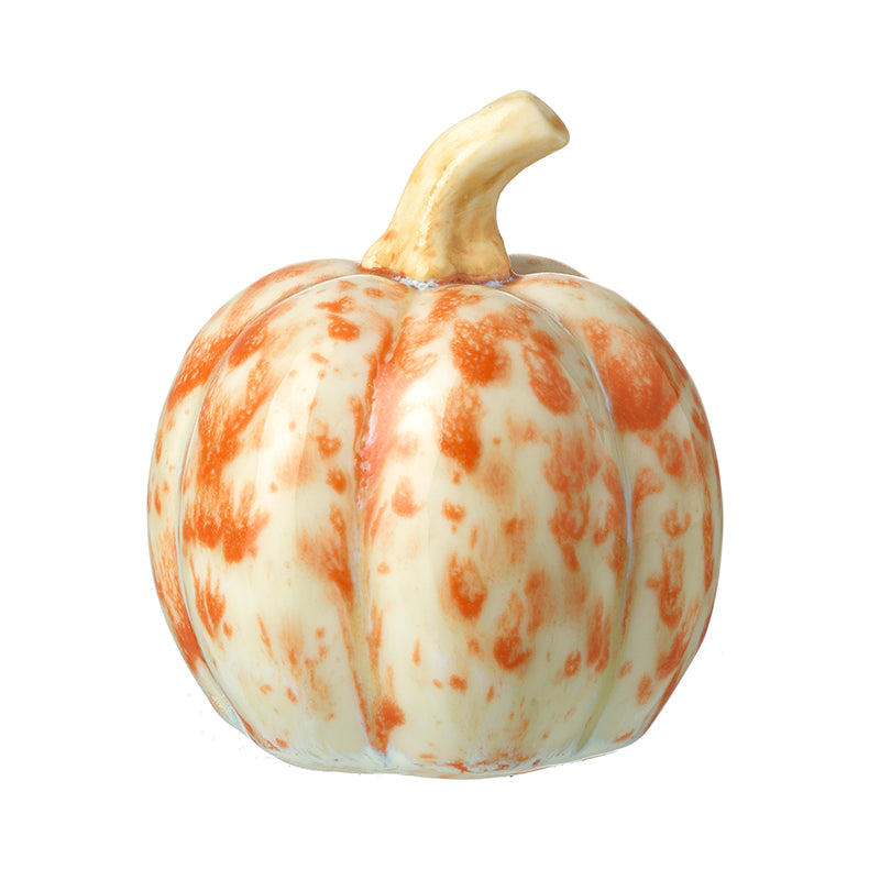 Porcelain Orange Pumpkin Decoration