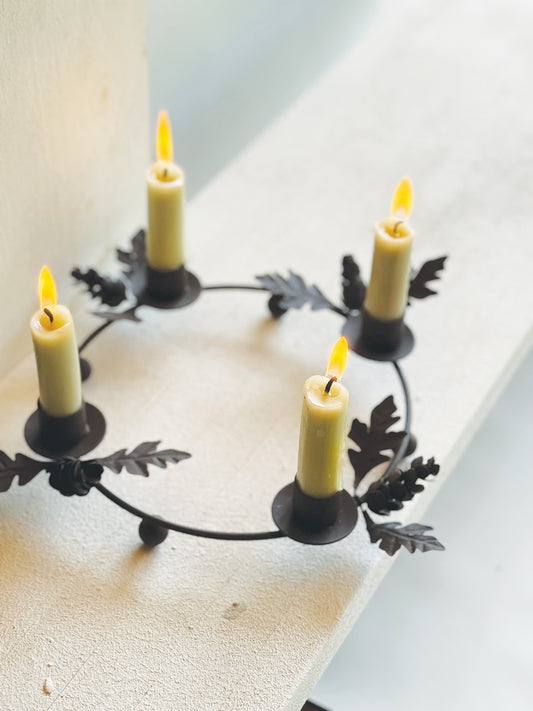 Woodland rust Candle ring