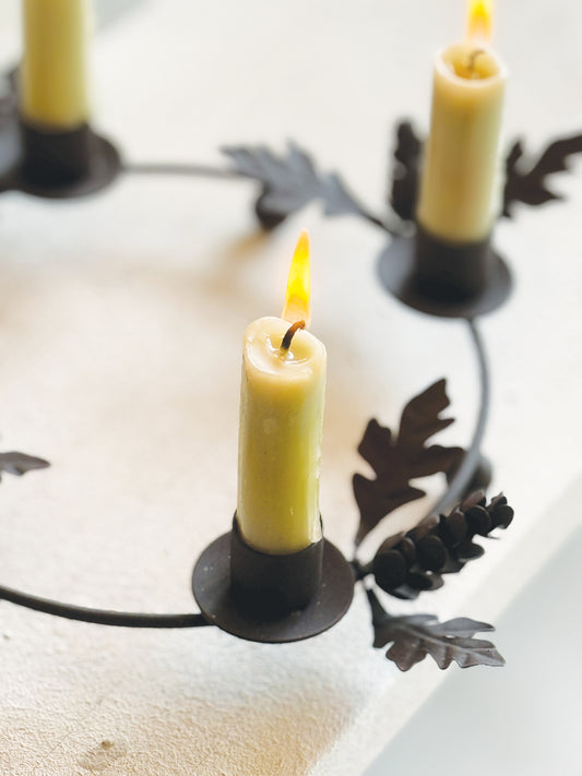 Woodland rust Candle ring