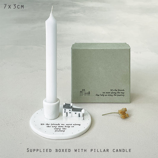 Candle Holder - It's The Friends We Meet