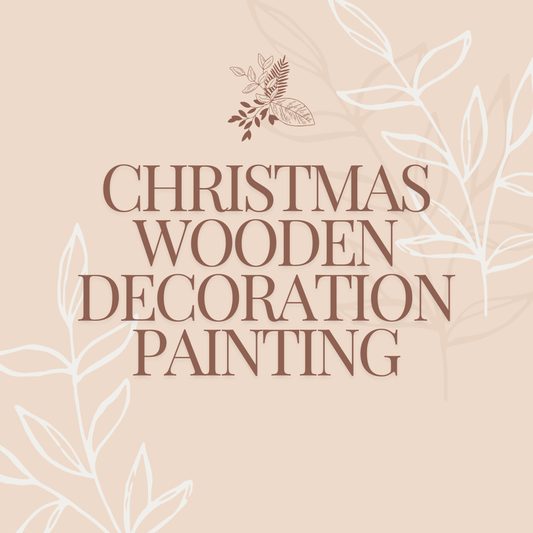 Christmas Wooden Decoration Painting