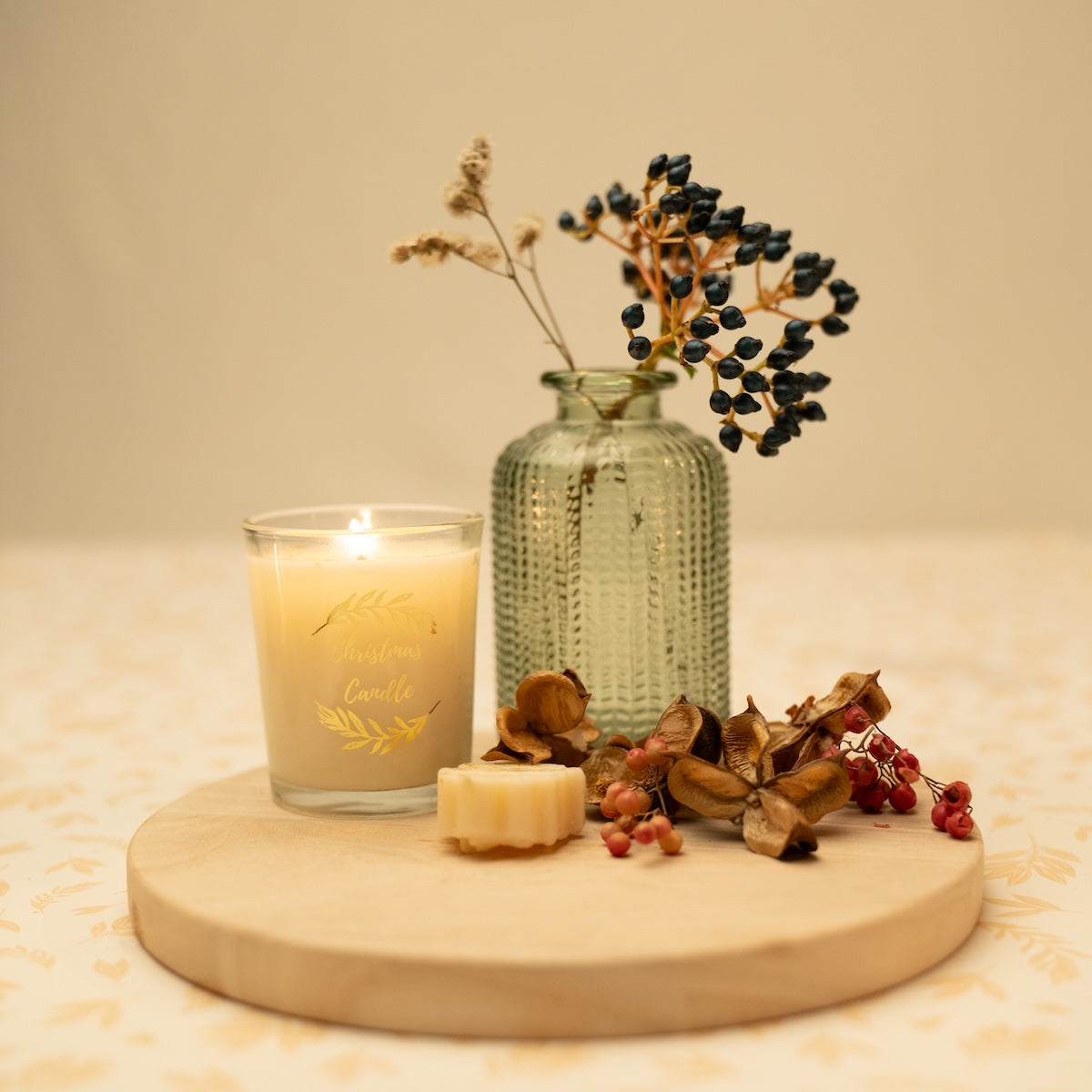 Personalised Christmas Candle