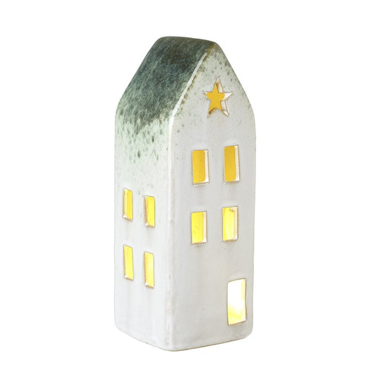 Ceramic House W/Led