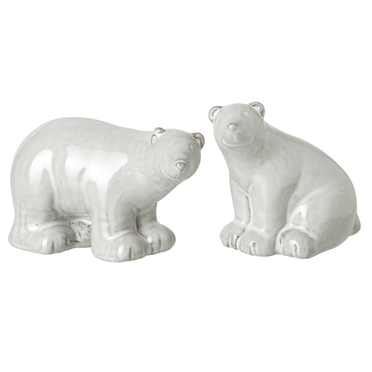 White Porcelain Polar Bear Ornament