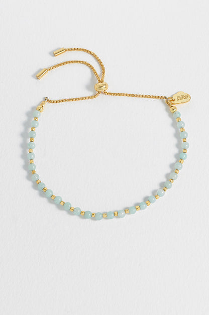 Wellness Amazonite Amelia Bracelet - Gold Plated