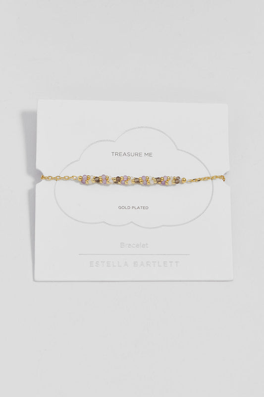 Twisted Gemstone Bead Bracelet