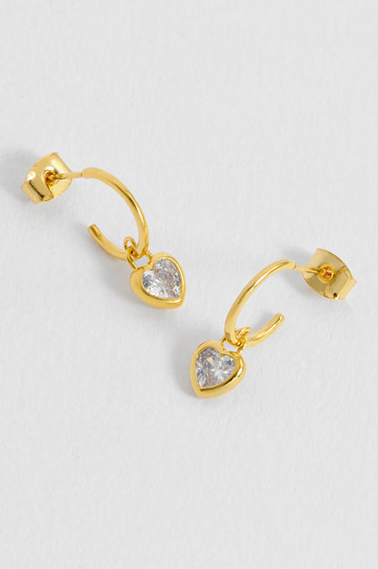 CZ Padlock Earrings