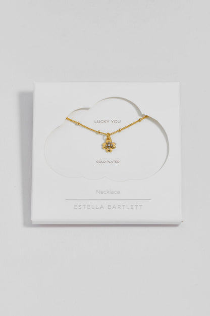 Four Leaf Clover CZ Necklace