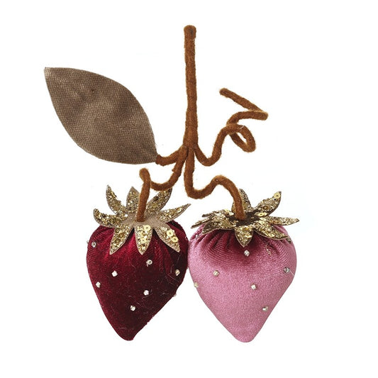 Velvet Strawberry Hanger