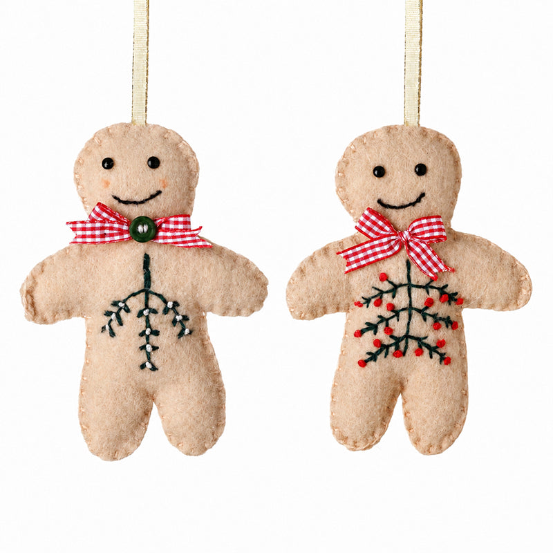 Felt Gingerbread Hanging Decoration