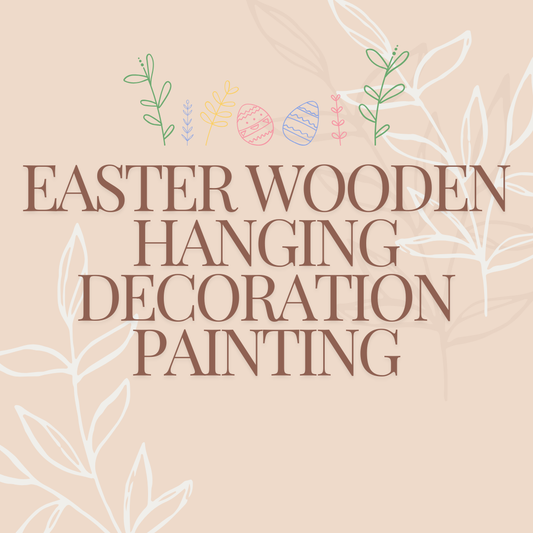 Easter Wooden Hanging Decoration Painting