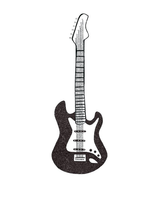 Electric Guitar | Small Greetings Card