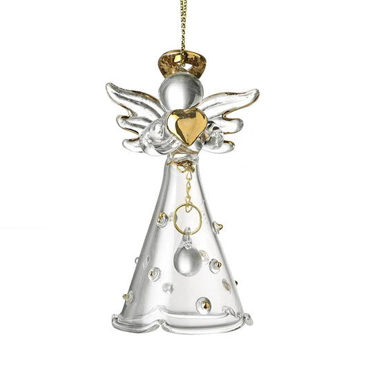 Floaty Polka Dot Dress Angel With Heart