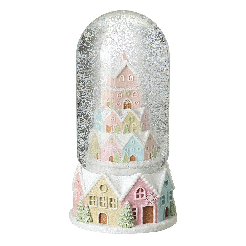 Large Pastel House Snowglobe