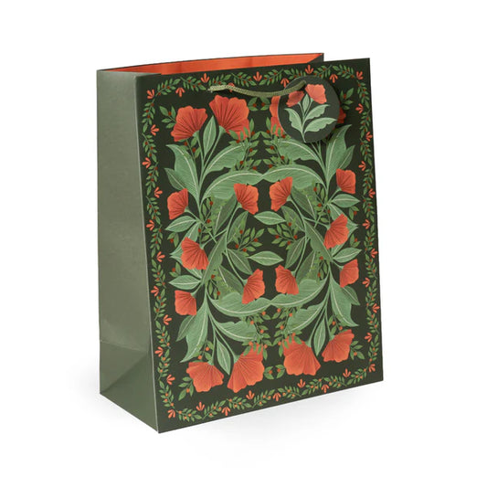 Nouveau Poppies Large Portrait Gift Bag