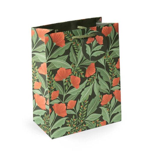 Nouveau Poppies Medium Portrait Gift Bag