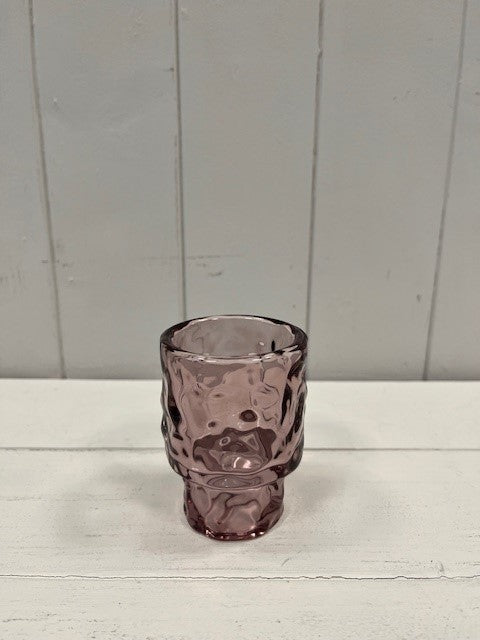 Large Amethyst Textured Candle Holder