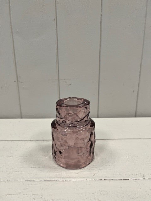 Large Amethyst Textured Candle Holder