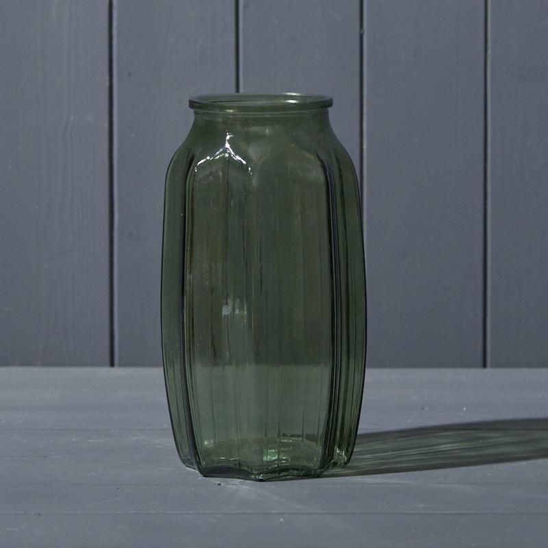 Vintage Green Glass Vase