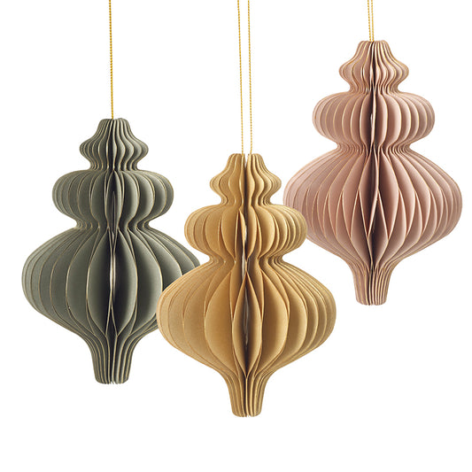 Fold Out Paper Hanging Decorations