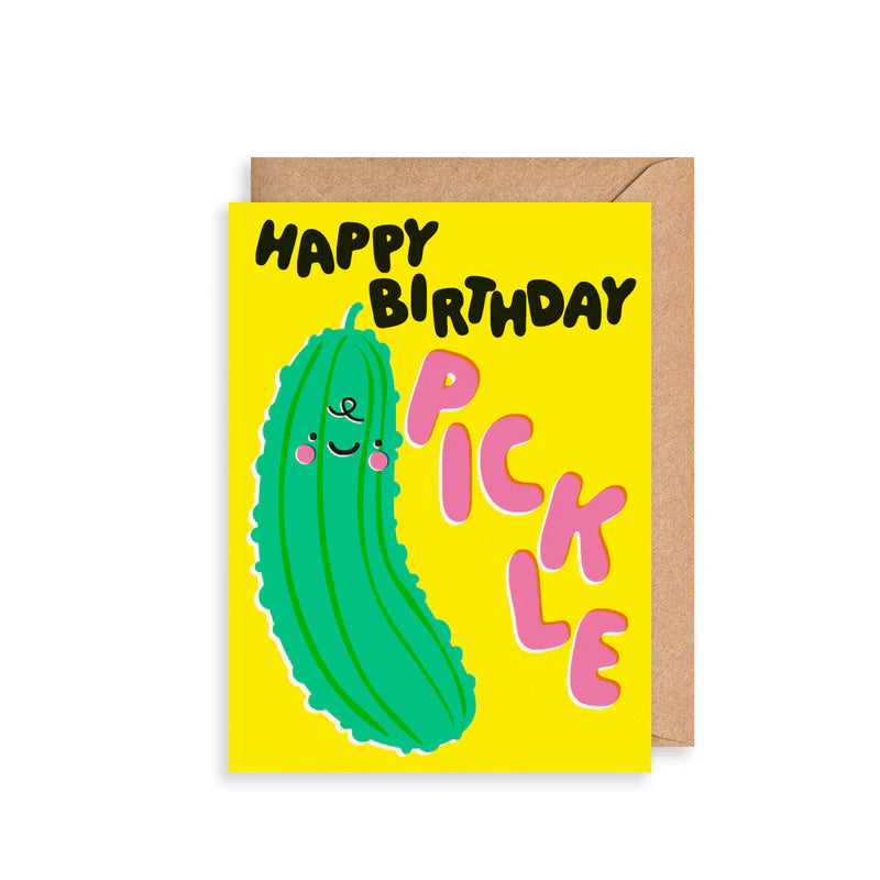 Happy Birthday Pickle Birthday Card