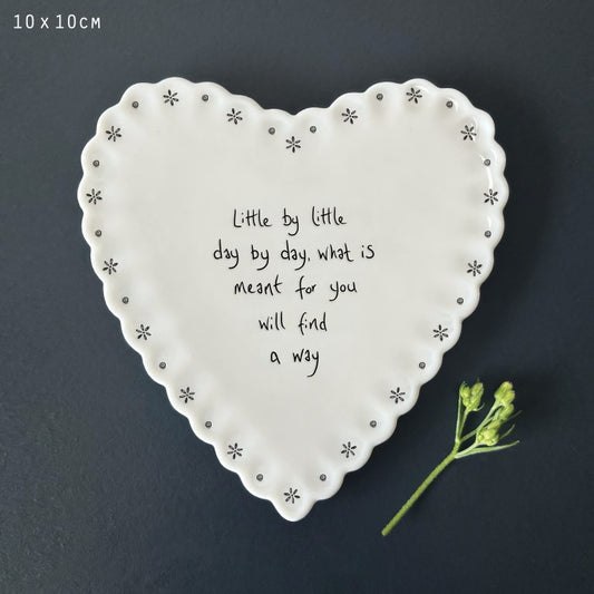 Heart Scallop Coaster - Little by little