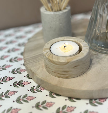 Handmade Jesmonite Tealight holder (Single)