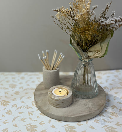 Handmade Jesmonite Matchstick Pot