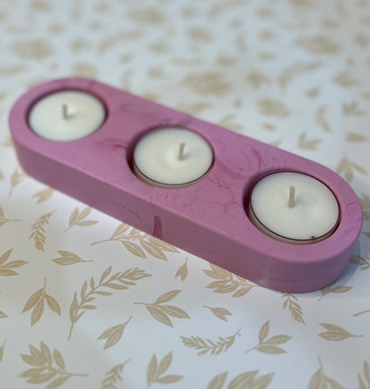 Handmade Jesmonite Tealight holder (Triple)