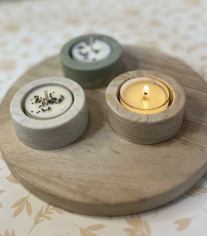 Handmade Jesmonite Tealight holder (Single)