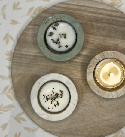 Handmade Jesmonite Tealight holder (Single)