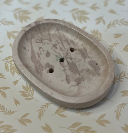 Handmade Jesmonite Soap Dish - Oval