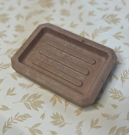 Handmade Jesmonite Soap Dish - Rectangle