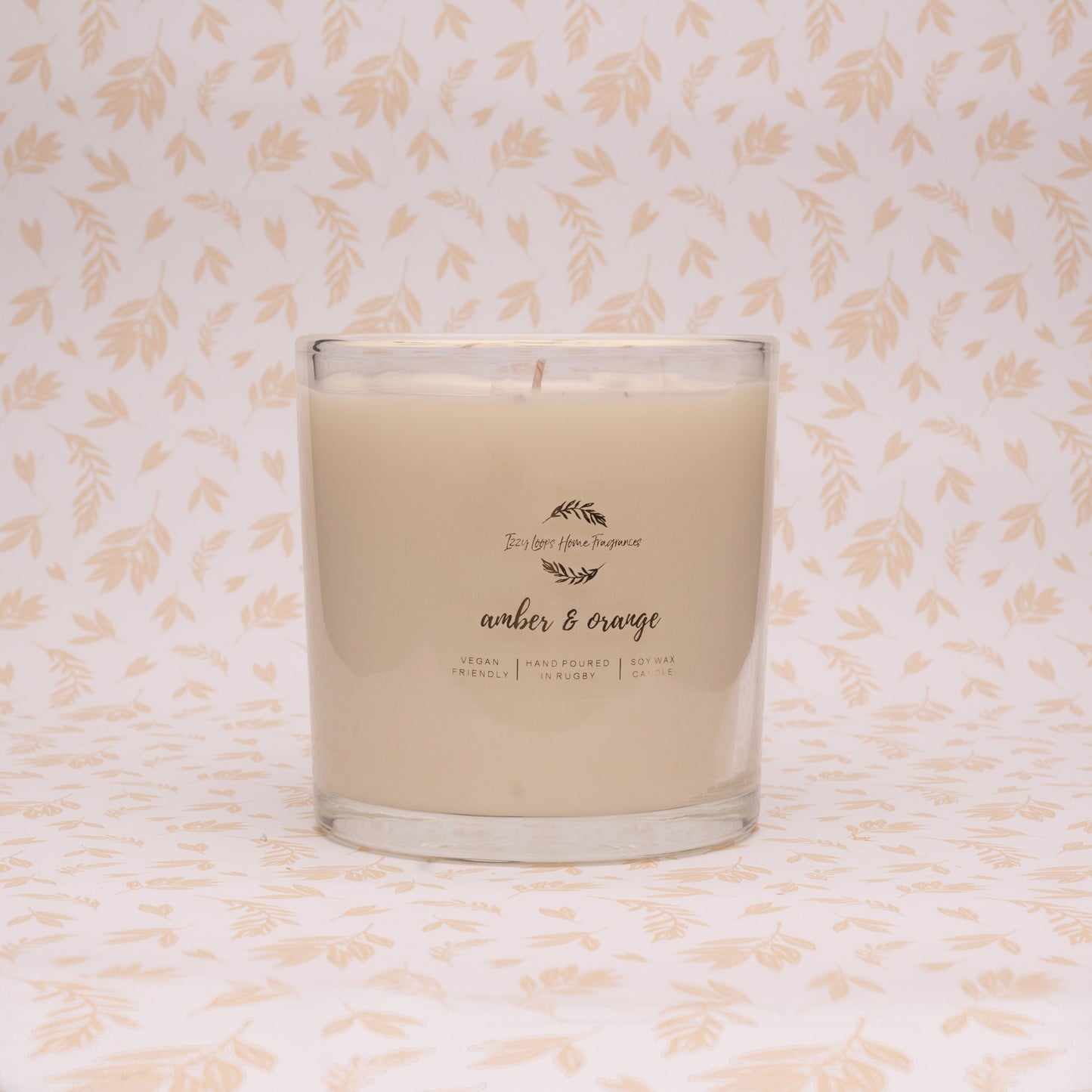 Amber and Orange Candle