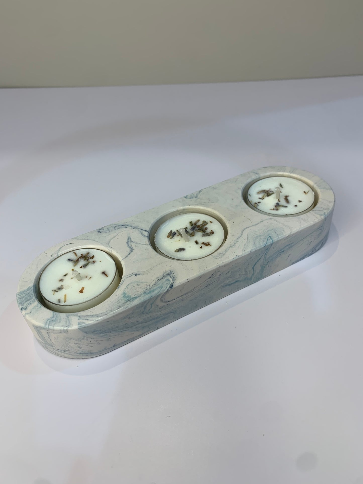 Handmade Jesmonite Tealight holder (Triple)