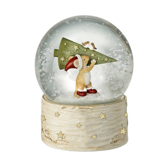 Mouse With Tree Snow Globe