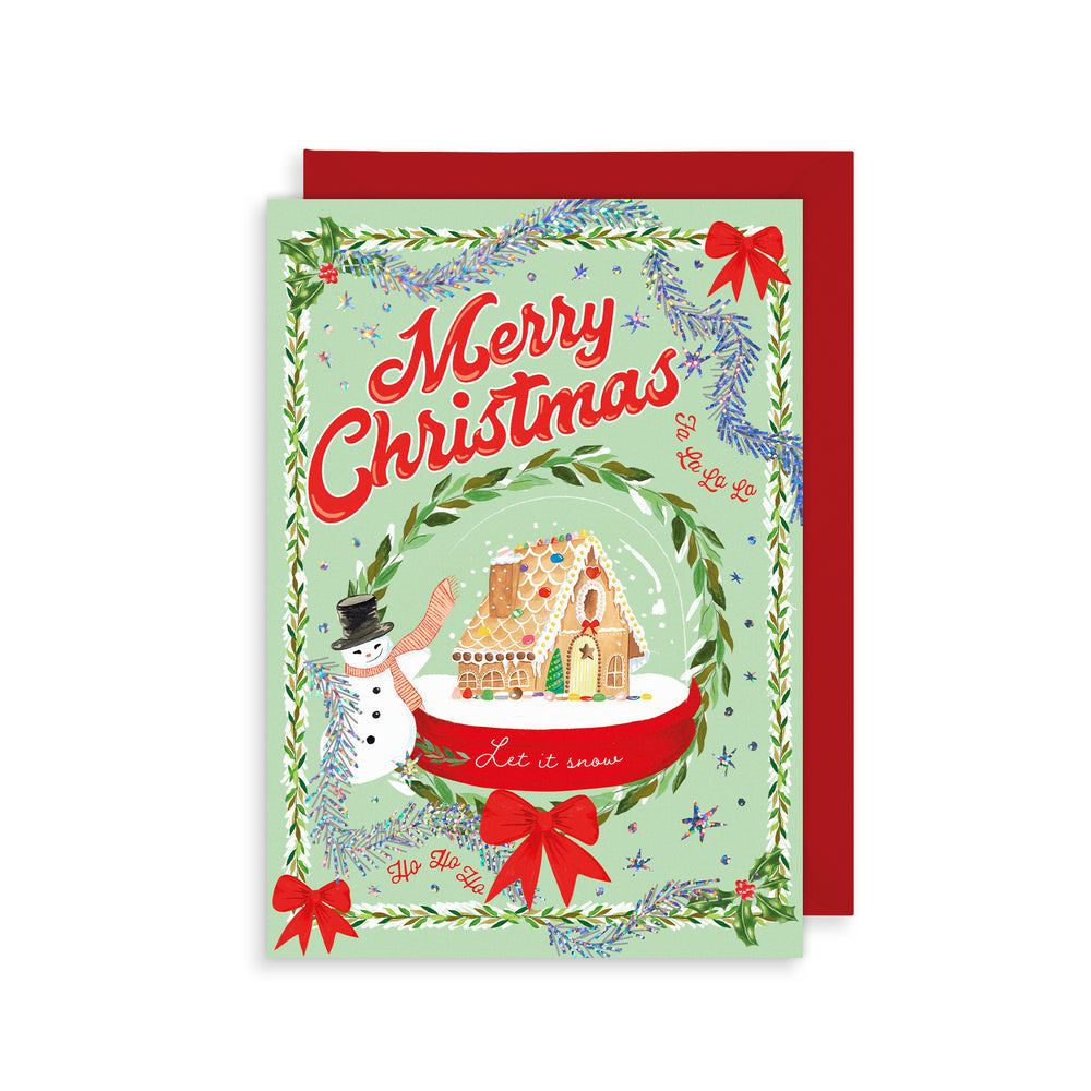SNOWGLOBE MERRY CHRISTMAS CARD