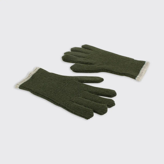Men's Ribbed Gloves - Khaki
